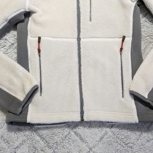The North Face Jacket Women's Small White Gray Summit Series Fleece Polartec - Picture 2 of 7